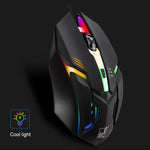 فأرة ألعاب بصرية سلكية USB من Chasing Leopard K2 بإضاءة LED ودقة 1600 DPI وقابلة للتعديل بثلاث سرعات، الطول: 1.3 م، K2