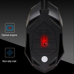 فأرة ألعاب بصرية سلكية USB من Chasing Leopard K2 بإضاءة LED ودقة 1600 DPI وقابلة للتعديل بثلاث سرعات، الطول: 1.3 م، K2
