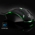 فأرة ألعاب بصرية سلكية USB من Chasing Leopard K2 بإضاءة LED ودقة 1600 DPI وقابلة للتعديل بثلاث سرعات، الطول: 1.3 م، K2