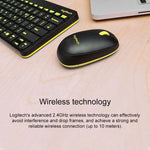مجموعة لوحة مفاتيح وفأرة لاسلكية Logitech MK240 Nano