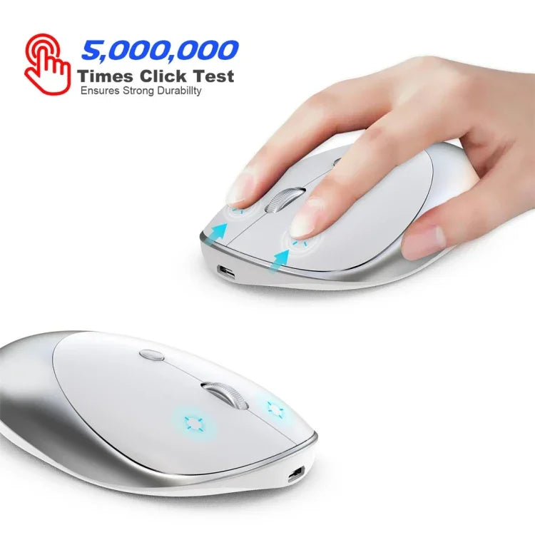 فأرة لاسلكية HXSJ T36 بتقنية بلوتوث 5.0+3.0 ثلاثية الوضع وتصميم صامت
