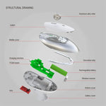فأرة لاسلكية HXSJ T36 بتقنية بلوتوث 5.0+3.0 ثلاثية الوضع وتصميم صامت