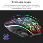 مجموعة لوحة مفاتيح وفأرة ألعاب سلكية SHIPADOO D620 بإضاءة RGB خلفية مكسورة اللون مع 104 مفتاح للحاسوب المحمول والكمبيوتر