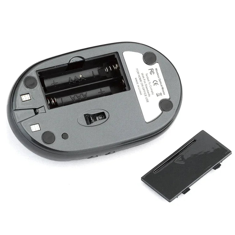 فأرة بصرية لاسلكية قابلة للشحن MZ-012 بدقة 1200 DPI مع 3 منافذ USB HUB / قاعدة شحن بتردد 2.4G