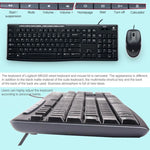 مجموعة لوحة مفاتيح وفأرة سلكية Logitech MK200