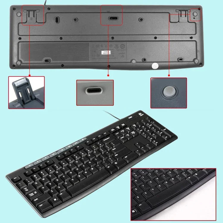 مجموعة لوحة مفاتيح وفأرة سلكية Logitech MK200