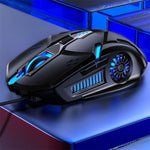 YINDIAO G5 ماوس ألعاب سلكي بإضاءة RGB قابلة للتعديل بدقة 3200 DPI و6 أزرار، G5 أسود، G5 أبيض