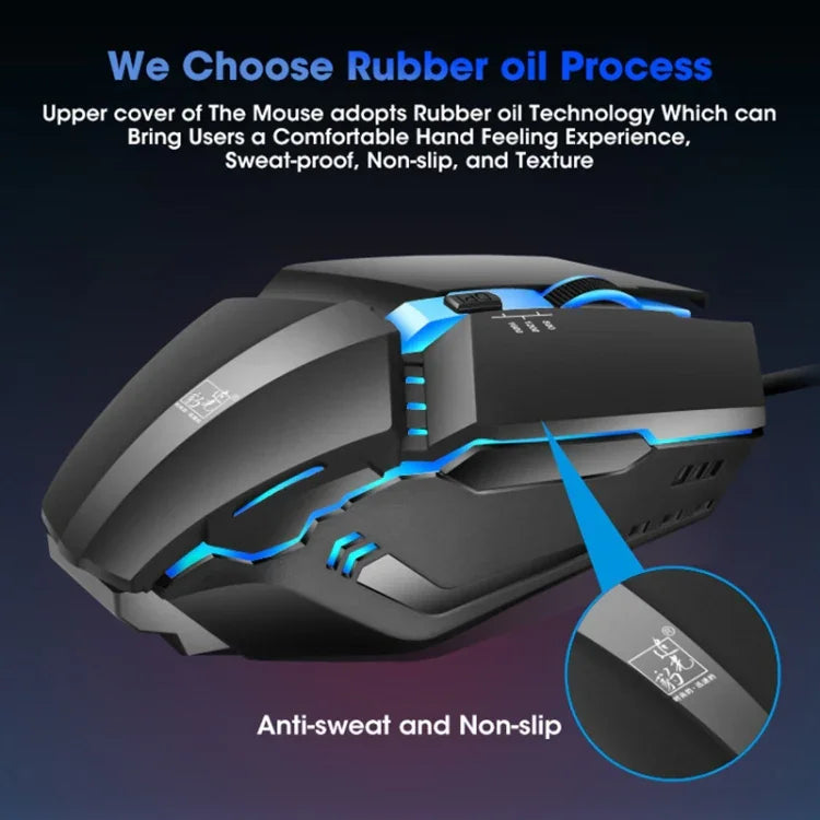 ZGB K3 ماوس ألعاب سلكي بإضاءة RGB USB