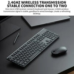 مجموعة لوحة مفاتيح وماوس لاسلكية أصلية من شاومي 2.4 جيجاهرتز للكمبيوتر المحمول والمكتبي، الجيل الثاني
