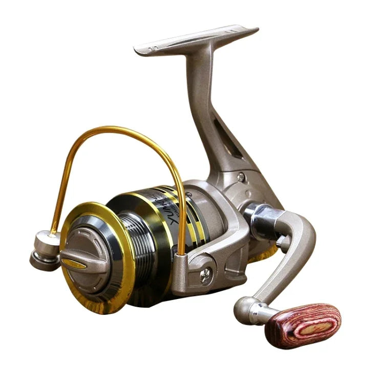 YUMOSHI Full Metal Ball Bearings Rocker Handle Wheel Seat Fishing Spinning Reel, GS1000, GS2000, GS3000, GS4000, GS5000, GS6000, GS7000