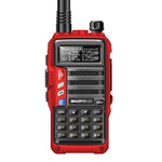 جهاز اتصال لاسلكي محمول Baofeng BF-UV5R Plus S9 FM، قابس أمريكي، أسود، أحمر، فضي