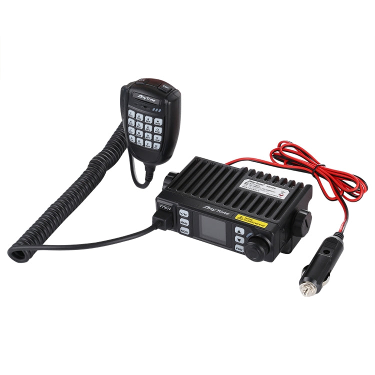 راديو متنقل AnyTone AT-779UV مزدوج النطاق VHF / UHF، 200 قناة، 25 واط، جهاز اتصال لاسلكي للسيارة FM