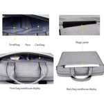 DJ06 Oxford Cloth Waterproof Wear-resistant Portable Expandable Laptop Bag for 15.6 inch Laptops, with Detachable Shoulder Strap, 15.6 inch