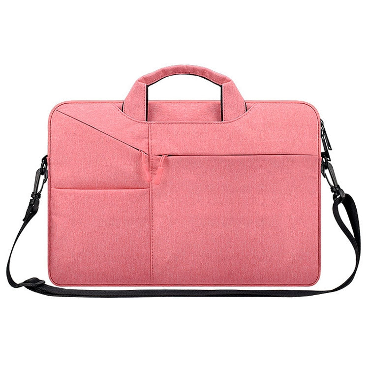 ST02S Waterproof Tear Resistance Hidden Portable Strap One-shoulder Handbag for 15.6 inch Laptops, with Suitcase Belt, ST02S 15.6 inch Navy Blue, ST02S 15.6 inch Black, ST02S 15.6 inch Dark Gray, ST02S 15.6 inch Pink, ST02S 15.6 inch Light Grey