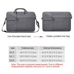 ST02S Waterproof Tear Resistance Hidden Portable Strap One-shoulder Handbag for 15.6 inch Laptops, with Suitcase Belt, ST02S 15.6 inch Navy Blue, ST02S 15.6 inch Black, ST02S 15.6 inch Dark Gray, ST02S 15.6 inch Pink, ST02S 15.6 inch Light Grey