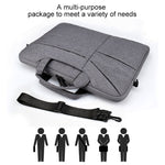 ST02S Waterproof Tear Resistance Hidden Portable Strap One-shoulder Handbag for 15.6 inch Laptops, with Suitcase Belt, ST02S 15.6 inch Navy Blue, ST02S 15.6 inch Black, ST02S 15.6 inch Dark Gray, ST02S 15.6 inch Pink, ST02S 15.6 inch Light Grey