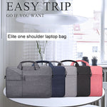ST02S Waterproof Tear Resistance Hidden Portable Strap One-shoulder Handbag for 15.6 inch Laptops, with Suitcase Belt, ST02S 15.6 inch Navy Blue, ST02S 15.6 inch Black, ST02S 15.6 inch Dark Gray, ST02S 15.6 inch Pink, ST02S 15.6 inch Light Grey