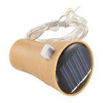 مصباح سلسلة بسلك نحاسي يعمل بالطاقة الشمسية مع 10 مصابيح LED SMD 0603، الطول: 1 متر، إضاءة ملونة