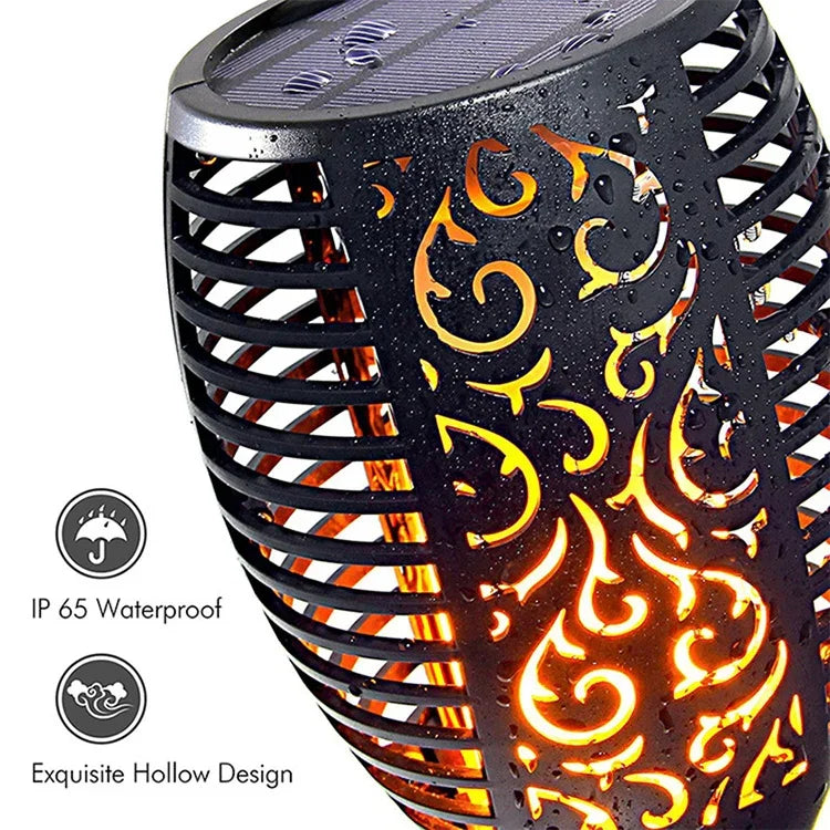 ضوء لهب شمسي 96 LED ضوء حديقة خارجي، ضوء مشهد حديقة، شعلة حديقة