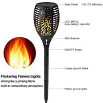 ضوء لهب شمسي 96 LED ضوء حديقة خارجي، ضوء مشهد حديقة، شعلة حديقة