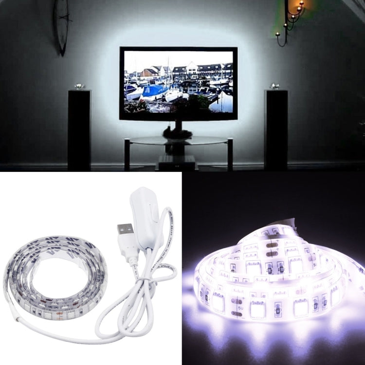 مقاوم للماء IP65 من الإيبوكسي مع 30 LED 5050 SMD وكابل مفتاح ممتد بطول 1 متر، العرض: 10 مم