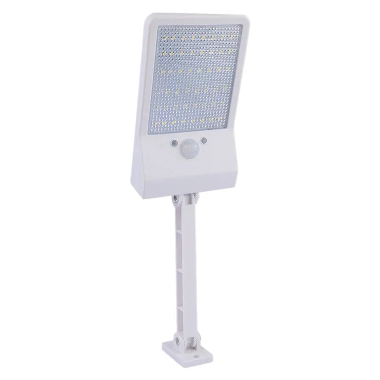 مصباح مسطح شمسي 6 واط 800 لومن 48 LED مع جهاز تحكم عن بعد وقاعدة
