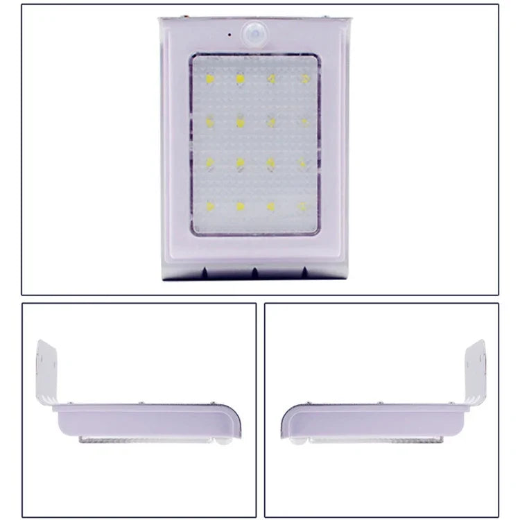 ضوء جداري شمسي خارجي مع استشعار حركة جسم الإنسان LED