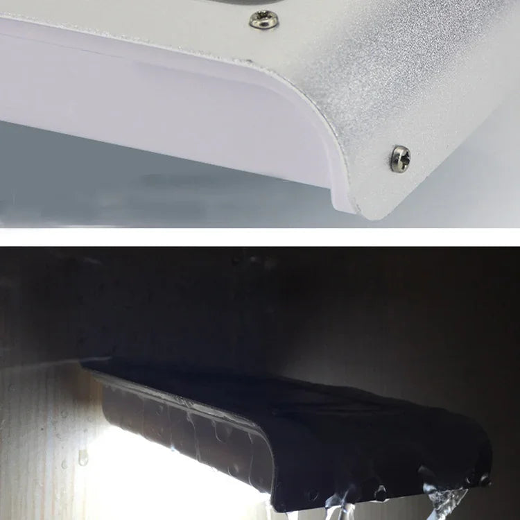ضوء جداري شمسي خارجي مع استشعار حركة جسم الإنسان LED