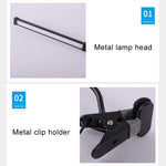 LED Desk Lamp 8W Folding Adjustable USB Charging Eye Protection Table Lamp, USB Charge Version, USB Charge Version(Black), USB Charge Version(White)