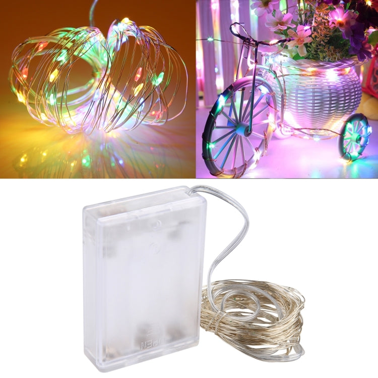 مصباح ديكور مصباح الجنية 50 LED SMD 0603 مع صندوق بطاريات 3 × AA، 5 فولت تيار مستمر، 5 م ضوء أزرق، 5 م ضوء ملون، 5 م ضوء وردي، 5 م ضوء أخضر، 5 م ضوء بنفسجي، 5 م ضوء أحمر، 5 م ضوء أبيض، 5 م ضوء أبيض دافئ، 5 م ضوء أصفر