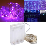 مصباح ديكور مصباح الجنية 50 LED SMD 0603 مع صندوق بطاريات 3 × AA، 5 فولت تيار مستمر، 5 م ضوء أزرق، 5 م ضوء ملون، 5 م ضوء وردي، 5 م ضوء أخضر، 5 م ضوء بنفسجي، 5 م ضوء أحمر، 5 م ضوء أبيض، 5 م ضوء أبيض دافئ، 5 م ضوء أصفر