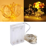 مصباح ديكور مصباح الجنية 50 LED SMD 0603 مع صندوق بطاريات 3 × AA، 5 فولت تيار مستمر، 5 م ضوء أزرق، 5 م ضوء ملون، 5 م ضوء وردي، 5 م ضوء أخضر، 5 م ضوء بنفسجي، 5 م ضوء أحمر، 5 م ضوء أبيض، 5 م ضوء أبيض دافئ، 5 م ضوء أصفر