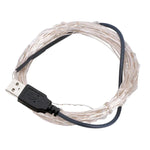 شريط إضاءة مهرجاني / زخرفي SMD-0603 يعمل عبر USB (ضوء أزرق أبيض)، LED1001LG، LED1001LW