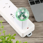 مصباح كرة سحرية LED RGB USB بقوة 4 واط مع محول مايكرو USB