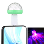 مصباح كرة سحرية LED RGB USB بقوة 4 واط مع محول 8 دبابيس