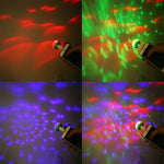 مصباح كرة سحرية LED RGB USB بقوة 4 واط مع محول 8 دبابيس