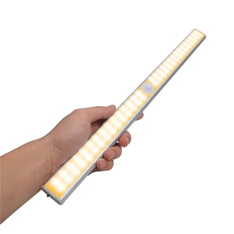 2.8 واط 40 مصباح LED أبيض دافئ شاشة عريضة ضوء حساس ذكي لجسم الإنسان ضوء ممر وخزانة LED، نسخة شحن USB، 2.8 واط 40 مصباح LED أبيض دافئ