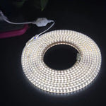 شريط إضاءة 10 أمتار SMD 2835 مع 1200 LED، AC 220V-240V، قابس الاتحاد الأوروبي، 10 أمتار