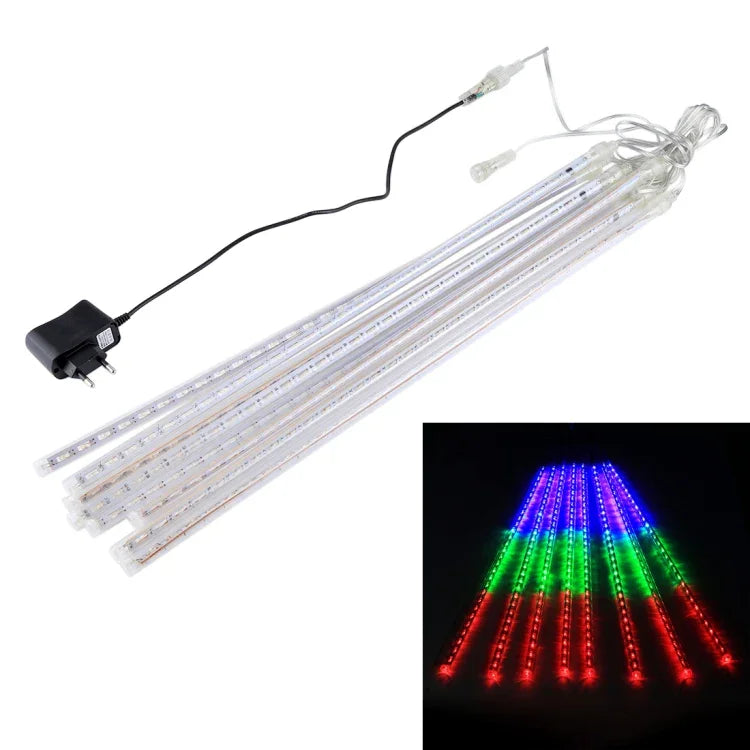 إضاءة زخرفية LED، قطر الأنبوب: 1.2 سم، تيار متردد 100-240 فولت، قابس أمريكي وأوروبي اختياري، 8 قطع 50 سم/أزرق، 8 قطع 50 سم/ملون، 8 قطع 50 سم/أبيض