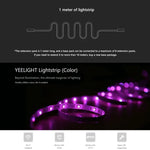 شريط إضاءة LED ذكي قابل للتحكم عن بعد عبر تطبيق WiFi من Xiaomi Youpin Yeelight، الطول: 1 متر