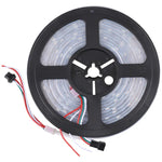 شريط إضاءة LED RGB WS2812B 5050 SMD مقاوم للماء، 30 مصباح LED/متر، 12 فولت تيار مستمر، الطول: 5 متر، شريط إضاءة محاط