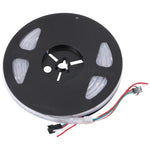 شريط إضاءة LED RGB WS2812B 5050 SMD مقاوم للماء، 30 مصباح LED/متر، 12 فولت تيار مستمر، الطول: 5 متر، شريط إضاءة محاط