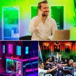 شريط إضاءة LED RGB WS2812B 5050 SMD مقاوم للماء، 30 مصباح LED/متر، 12 فولت تيار مستمر، الطول: 5 متر، شريط إضاءة محاط