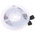 شريط إضاءة LED RGB 2835 SMD بدون غلاف، 60 مصباح LED/متر، الطول: 5 متر، 12 فولت 2 أمبير 100-240 فولت، مع جهاز تحكم عن بعد بـ 44 مفتاح