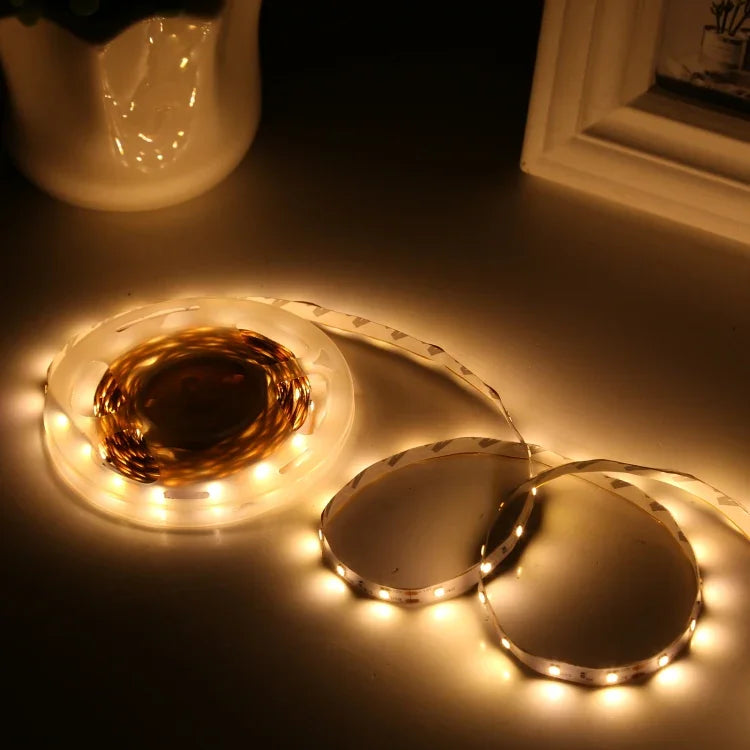 2 قطع لوحة عارية 5050 SMD RGB LED حبل إضاءة، 30 LED/م، الطول: 5م، 12 فولت 2 أمبير 100-240 فولت، مع جهاز تحكم Doodle بـ 24 مفتاح، 5050 SMD RGB LED، 5م × 2