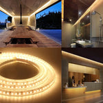 2 قطع لوحة عارية 5050 SMD RGB LED حبل إضاءة، 30 LED/م، الطول: 5م، 12 فولت 2 أمبير 100-240 فولت، مع جهاز تحكم Doodle بـ 24 مفتاح، 5050 SMD RGB LED، 5م × 2