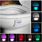 8 ألوان إضاءة داخلية أضواء ليلية مع حساس حركة ضوء غطاء مقعد مرحاض LED، LED1660، LED1660US