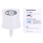 8 ألوان إضاءة داخلية أضواء ليلية مع حساس حركة ضوء غطاء مقعد مرحاض LED، LED1660، LED1660US