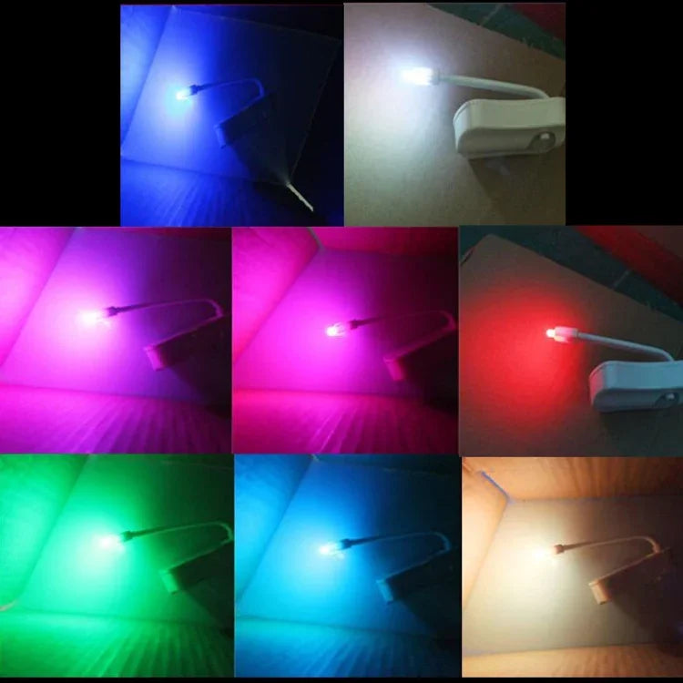 8 ألوان إضاءة داخلية أضواء ليلية مع حساس حركة ضوء غطاء مقعد مرحاض LED، LED1660، LED1660US