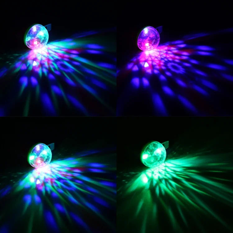 4 مصابيح LED صغيرة مع تحكم صوتي موسيقي تأثير ضوء ديسكو KTV DJ، LED1799، LED1799T